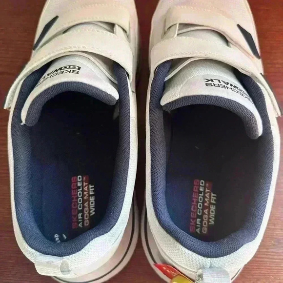 SKECHERS | Men's size 13 EWW Go Walk 5 Wistful Shoes Sneakers White Athletic - Picture 9 of 11